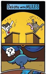 Size: 654x1058 | Tagged: safe, artist:andypriceart, official comic, raven, urtica, changeling, mule, pony, unicorn, g4, idw, spoiler:comic, spoiler:comic61, cropped, debate, female, mare, question mark, thought bubble