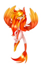 Size: 1000x1500 | Tagged: safe, artist:hyshyy, oc, oc only, oc:phoenix, pegasus, pony, female, mare, simple background, solo, transparent background