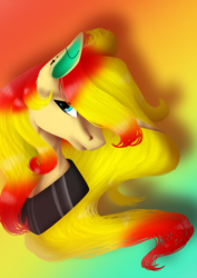 Size: 1024x1448 | Tagged: safe, artist:oneiria-fylakas, oc, oc only, pony, unicorn, bust, portrait, solo