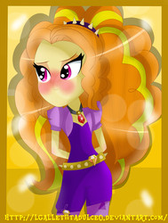 Size: 4000x5296 | Tagged: safe, artist:vixelzf, adagio dazzle, equestria girls, g4, my little pony equestria girls: rainbow rocks, absurd resolution, arm behind back, blushing, female, solo