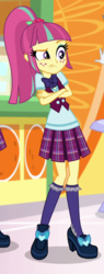 Size: 253x668 | Tagged: safe, screencap, sour sweet, equestria girls, equestria girls specials, g4, my little pony equestria girls: dance magic, clothes, cropped, crossed arms, crystal prep academy uniform, female, school uniform, solo