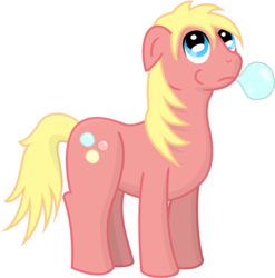 Size: 996x1007 | Tagged: safe, artist:malte279, oc, oc only, oc:bubble gums, earth pony, pony, bubblegum, food, free to use, gum, simple background, transparent background, vector