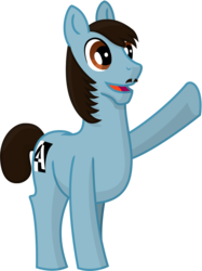 Size: 757x1014 | Tagged: safe, artist:malte279, oc, oc only, oc:word twister, earth pony, pony, free to use, raised hoof, simple background, transparent background, vector