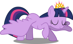 Size: 12190x7450 | Tagged: safe, artist:decprincess, twilight sparkle, alicorn, pony, equestria games (episode), g4, .svg available, absurd resolution, bowing, female, mare, new crown, raised hoof, simple background, solo, spread wings, transparent background, twilight sparkle (alicorn), vector, wings