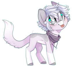 Size: 1312x1189 | Tagged: safe, artist:skimea, oc, oc only, oc:albin, earth pony, pony, chibi, female, mare, simple background, solo, tongue out, transparent background