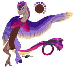 Size: 1200x1033 | Tagged: safe, artist:bijutsuyoukai, oc, oc only, oc:abstract thought, draconequus, hybrid, draconequus oc, hands together, interspecies offspring, offspring, parent:discord, parent:twilight sparkle, parents:discolight, simple background, solo, transparent background