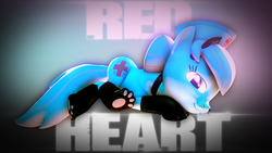 Size: 3840x2160 | Tagged: safe, artist:invisorfaa, nurse redheart, earth pony, pony, g4, 3d, adorasexy, cute, female, heartabetes, high res, looking at you, lying down, mare, neko, poster, sexy, solo, source filmmaker