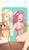 Size: 600x1024 | Tagged: safe, artist:161141, applejack, gummy, pinkie pie, winona, alligator, dog, human, g4, clothes, duo, duo female, eyes closed, female, humanized, one-piece swimsuit, open mouth, pet, smiling, swimsuit, washing