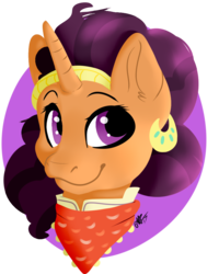 Size: 800x1000 | Tagged: safe, artist:galaxiimutt, saffron masala, pony, g4, spice up your life, bust, female, portrait, solo