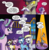 Size: 1043x1070 | Tagged: safe, artist:andy price, idw, accord, ace point, amethyst star, derpy hooves, discord, minuette, sparkler, starlight glimmer, pony, chaos theory (arc), g4, spoiler:comic, spoiler:comic50, accord (arc), brainwashed, conclusion: and chaos into the order came, lip bite, sad