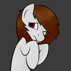 Size: 755x755 | Tagged: safe, oc, oc only, oc:pipthesquid, pony, abuse, fear, scared, solo