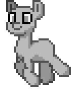 Size: 140x184 | Tagged: artist needed, safe, oc, oc only, pony, pony town, animated, gif, pixel art, running, simple background, smiling, solo, transparent background