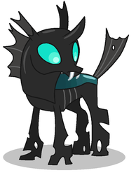 Size: 666x860 | Tagged: safe, artist:watermelon changeling, derpibooru exclusive, thorax, changeling, g4, male, ms paint, simple background, solo, white background