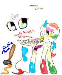 Size: 1800x2160 | Tagged: safe, artist:haillee, oc, oc only, pony, artist, colorful, cutie mark, eye, eyes, pastel, rainbow eyes, reference sheet, smiling, solo