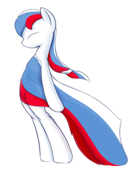 Size: 629x781 | Tagged: safe, artist:lunebat, oc, oc only, earth pony, pony, flag, nation ponies, ponified, russia, solo