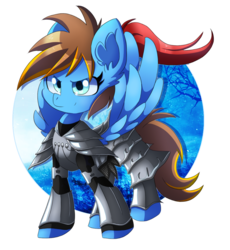 Size: 1102x1200 | Tagged: safe, artist:blazemizu, oc, oc only, pegasus, pony, armor, solo