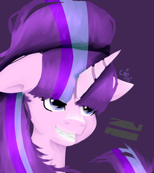 Size: 1600x1800 | Tagged: safe, artist:cheetospony, starlight glimmer, pony, g4, equal sign, female, grin, smiling, solo