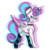 Size: 1024x1024 | Tagged: safe, artist:yupinapegasus, princess flurry heart, alicorn, pony, g4, choker, clothes, ear piercing, female, horn, horn ring, lidded eyes, older, piercing, princess emo heart, simple background, socks, solo, spiked choker, striped socks, transparent background, watermark