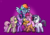 Size: 3900x2700 | Tagged: safe, artist:hateful-minds, applejack, fluttershy, pinkie pie, rainbow dash, rarity, twilight sparkle, alicorn, pony, g4, high res, mane six, missing cutie mark, twilight sparkle (alicorn)