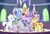 Size: 1480x1000 | Tagged: safe, artist:dm29, braeburn, double diamond, rumble, spike, starlight glimmer, sunburst, trixie, twilight sparkle, alicorn, dragon, earth pony, pegasus, pony, unicorn, g4, against glass, angry, bipedal, braeglimmer, colt, crack shipping, crossed hooves, cutie mark, female, flower, foal, glass, glimmerburn, gritted teeth, heart, hearts and hooves day, lidded eyes, looking at each other, looking back, male, mare, raised eyebrow, raised hoof, rose, ship:glimmerdiamond, ship:sparlight, ship:starburst, shipping, shipping war, sitting, smiling, stallion, starlight glimmer gets all the stallions, straight, twilight sparkle (alicorn), underhoof, valentine's day, wavy mouth