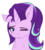 Size: 1134x1259 | Tagged: safe, artist:duop-qoub, starlight glimmer, pony, unicorn, g4, :3, :t, chest fluff, cute, ear fluff, female, floppy ears, fluffy, glimmerbetes, lidded eyes, looking at you, mare, one eye closed, simple background, smiling, solo, sternocleidomastoid, white background, wink