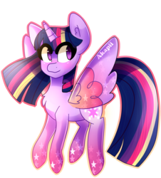 Size: 1540x1700 | Tagged: safe, artist:akapiiart, twilight sparkle, alicorn, pony, g4, female, rainbow power, simple background, solo, transparent background, twilight sparkle (alicorn)