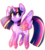 Size: 1540x1700 | Tagged: safe, artist:akapiiart, twilight sparkle, alicorn, pony, g4, female, rainbow power, simple background, solo, transparent background, twilight sparkle (alicorn)