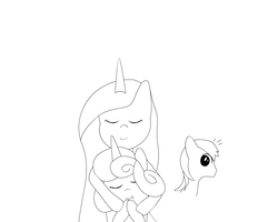 Size: 1000x800 | Tagged: safe, artist:straightgrinza, princess cadance, princess flurry heart, shining armor, g4, cute, snuggling