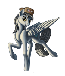 Size: 2683x3109 | Tagged: safe, artist:lightly-san, oc, oc only, oc:zippy snips, pegasus, pony, commission, female, hat, high res, open mouth, simple background, solo, transparent background, ushanka