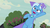 Size: 1280x720 | Tagged: safe, screencap, trixie, pony, unicorn, g4, my little pony: friendship is magic, to where and back again, belly, bipedal, brooch, cape, clothes, cute, diatrixes, female, flower, hat, jewelry, mare, open mouth, rearing, solo, tree, trixie's brooch, trixie's cape, trixie's hat, wizard hat