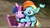 Size: 1191x670 | Tagged: safe, artist:nightblader, rainbow dash, twilight sparkle, alicorn, pony, g4, 3d, book, female, hug, lesbian, magic, ship:twidash, shipping, snuggling, twilight sparkle (alicorn)