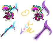 Size: 178x146 | Tagged: safe, artist:banned, artist:lvck, oc, oc only, pony, pony town, magic weapon, project, solo, town, weapon