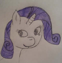 Size: 2185x2214 | Tagged: safe, artist:alviniscute, rarity, pony, g4, female, high res, solo, traditional art