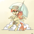 Size: 981x981 | Tagged: safe, artist:cerebralvapor, oc, oc only, pegasus, pony, cloud, female, mare, solo, umbrella