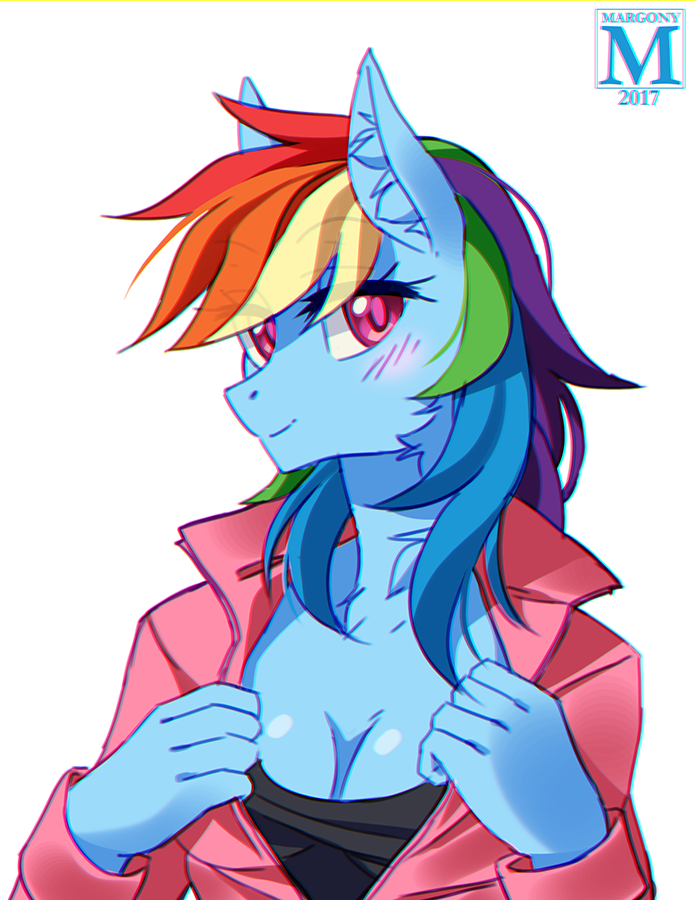 1360384 Suggestive Artist Margony Rainbow Dash Anthro G4