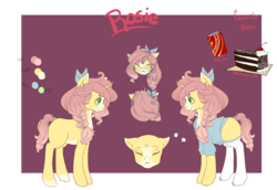 Size: 7500x5152 | Tagged: safe, artist:rosewend, oc, oc only, oc:rosie, pony, absurd resolution, reference sheet, solo
