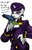 Size: 830x1280 | Tagged: safe, rarity, anthro, g4, female, jojo's bizarre adventure, josuke higashikata, pompadour, pose, solo