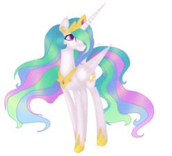 Size: 1024x926 | Tagged: safe, artist:lady-cold, princess celestia, pony, g4, female, horn, horn jewelry, jewelry, mare, simple background, solo, transparent background