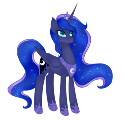 Size: 984x936 | Tagged: safe, artist:lady-cold, princess luna, pony, g4, female, horn, horn jewelry, jewelry, simple background, solo, transparent background