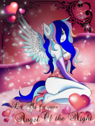 Size: 1024x1365 | Tagged: safe, artist:animechristy, oc, oc only, oc:sapphire heart song, anthro, plantigrade anthro, barefoot, clothes, dress, feet, female, high heels, solo, valentine's day