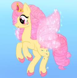 Size: 763x767 | Tagged: safe, artist:vysevee, rosedust, flutter pony, pony, g1, g4, female, g1 to g4, generation leap, queen rosedust, solo