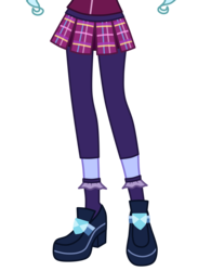 Size: 3404x4647 | Tagged: dead source, safe, artist:teentitansfan201, edit, vector edit, sugarcoat, equestria girls, g4, clothes, cropped, crystal prep academy uniform, female, high res, leg focus, legs, pictures of legs, school uniform, shoes, simple background, socks, solo, transparent background, vector