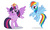 Size: 650x390 | Tagged: safe, rainbow dash, twilight sparkle, alicorn, pony, g4, big crown thingy, crown, jewelry, news, regalia, simple background, sparkles, stock vector, twilight sparkle (alicorn), united kingdom, vector, white background