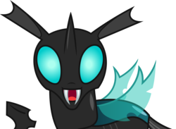 Size: 5000x3668 | Tagged: safe, artist:dashiesparkle, thorax, changeling, g4, absurd resolution, male, open mouth, simple background, smiling, solo, transparent background, vector