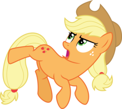 Size: 6693x6000 | Tagged: safe, artist:yetioner, applejack, earth pony, pony, buckball season, g4, .svg available, absurd resolution, female, simple background, solo, transparent background, vector