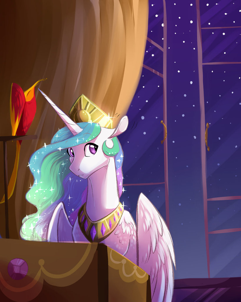 1361132 Safe Artistvindhov Philomena Princess Celestia Alicorn