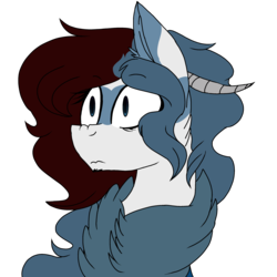 Size: 2560x2560 | Tagged: safe, artist:brokensilence, oc, oc only, oc:mira songheart, draconequus, chest fluff, cute, draconequified, high res, horns, reaction image, simple background, solo, species swap, transparent background, wat