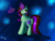 Size: 2791x2137 | Tagged: safe, artist:merienvip, oc, oc only, pony, unicorn, female, high res, magic, mare, night, solo