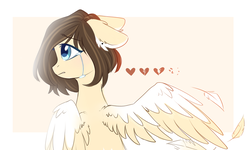 Size: 1023x614 | Tagged: safe, artist:ten-dril, oc, oc only, pegasus, pony, crying, feather, female, floppy ears, heartbreak, mare, solo