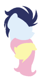 Size: 179x325 | Tagged: safe, artist:margaretlovez, fluttershy, soarin', pony, g4, duo, female, lineless, male, shipping, simple background, soarinshy, straight, transparent background, vector